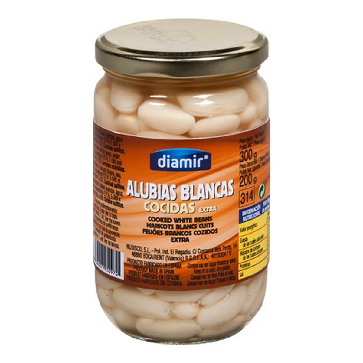 Fagioli Bianchi Cotti Diamir (300 g)