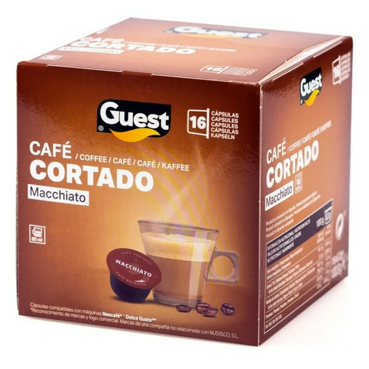 Capsule di caffè Macchiato Guest (16 uds)