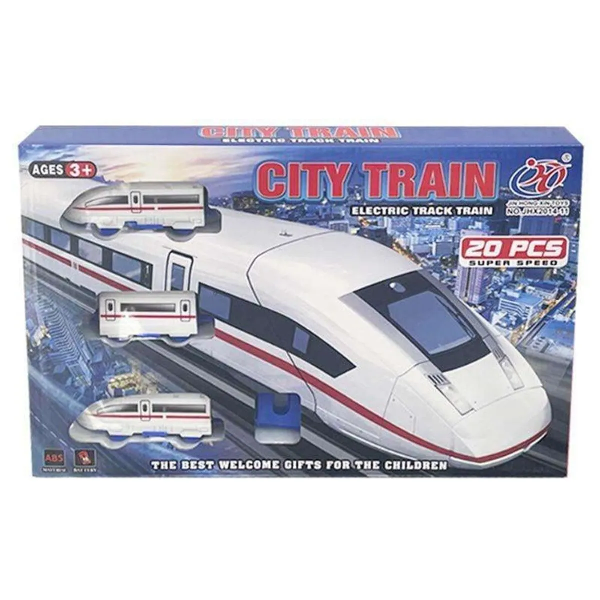 Tren con il circuito City Train Elettrico 20 Pezzi