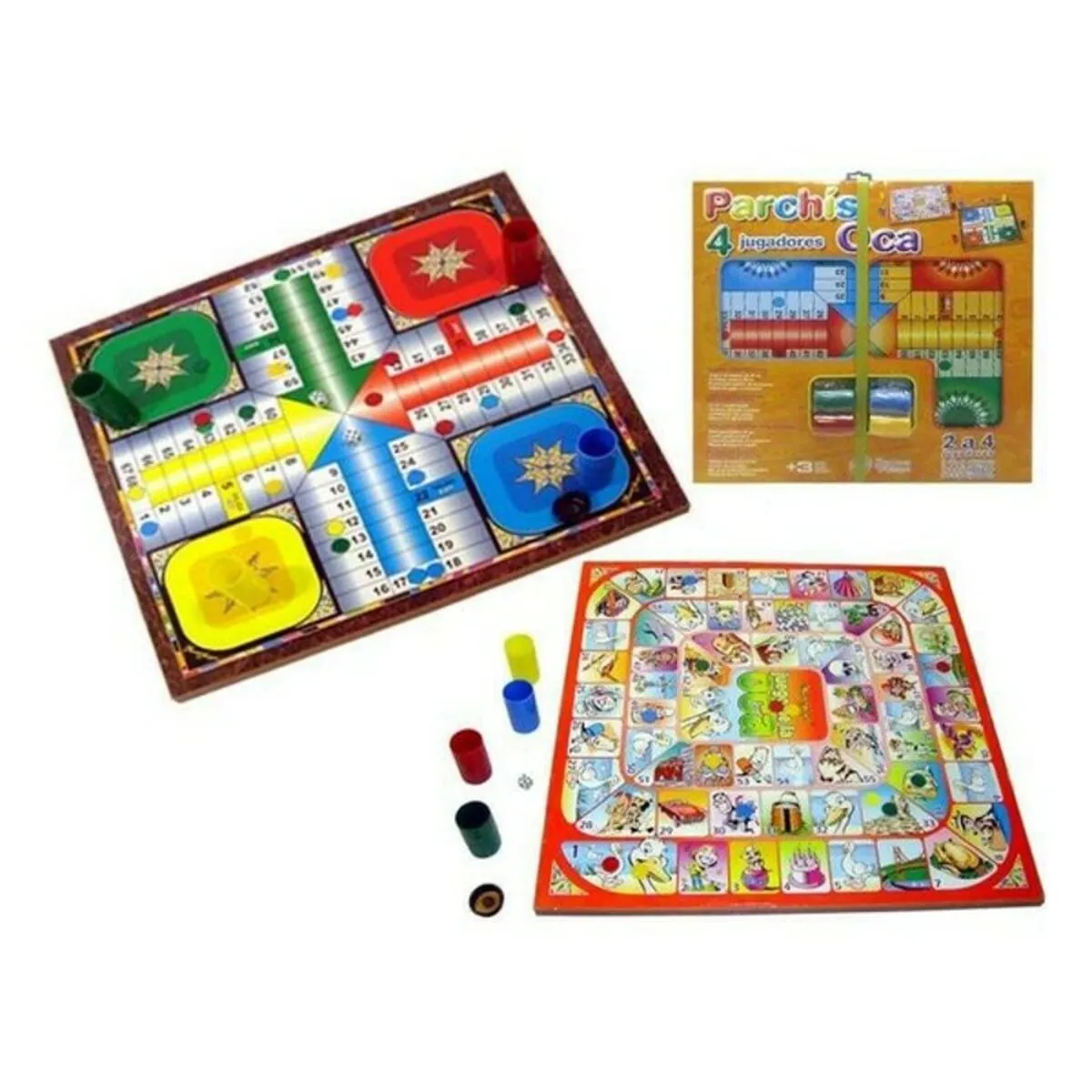 Tabellone per Parcheesi e Gioco dell'Oca (41 x 41 cm)