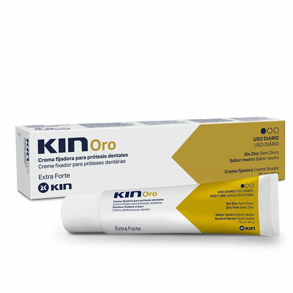 Crema per Fissaggio Dentiera Kin Oro (75 ml)