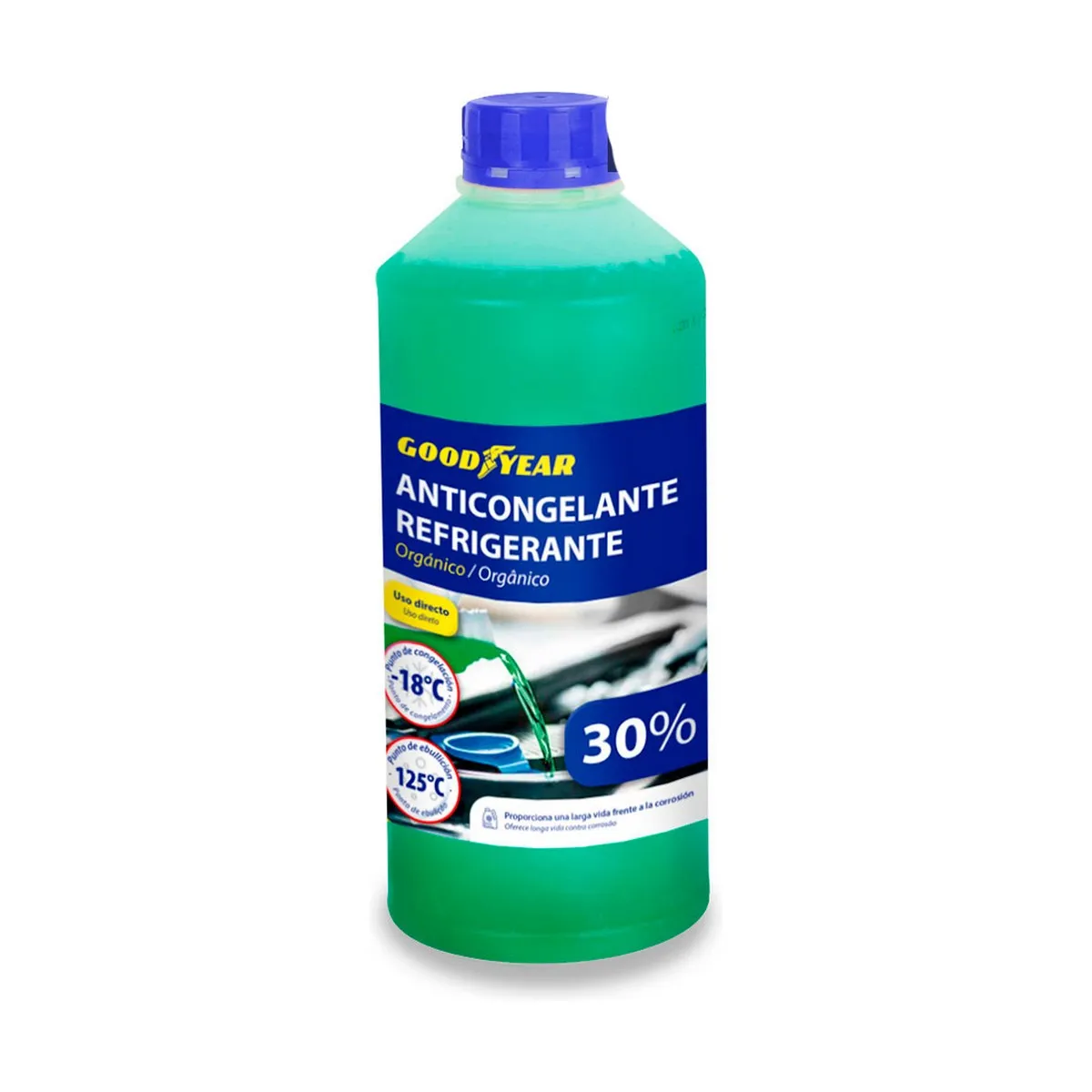 Antigelo 30 % Goodyear -18º Verde