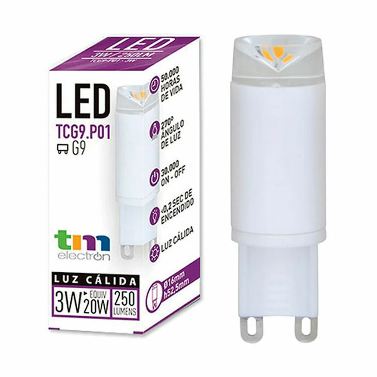 Lampada LED TM Electron 3W (3000 K)