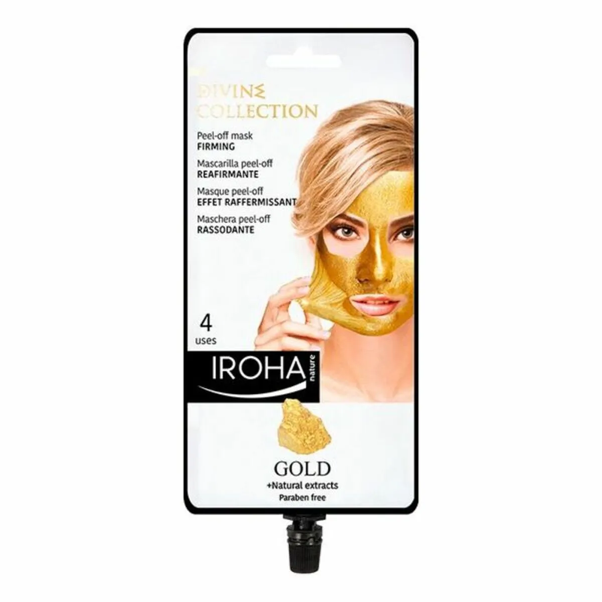 Maschera Viso Peel Off Gold Iroha