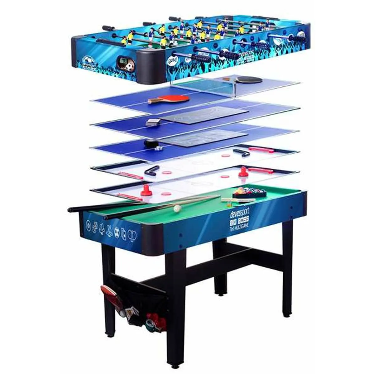 Tavolo multi-gioco 120 x 82 x 61 cm 7 in 1