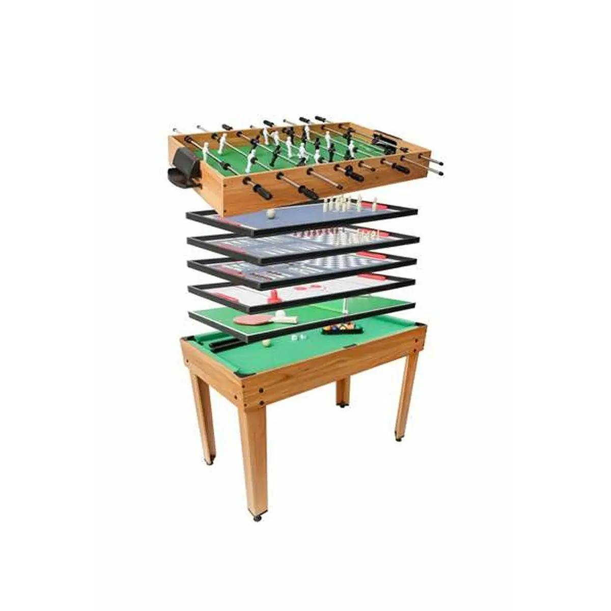 Tavolo multi-gioco 106,9 x 60,5 x 81 cm 7 in 1