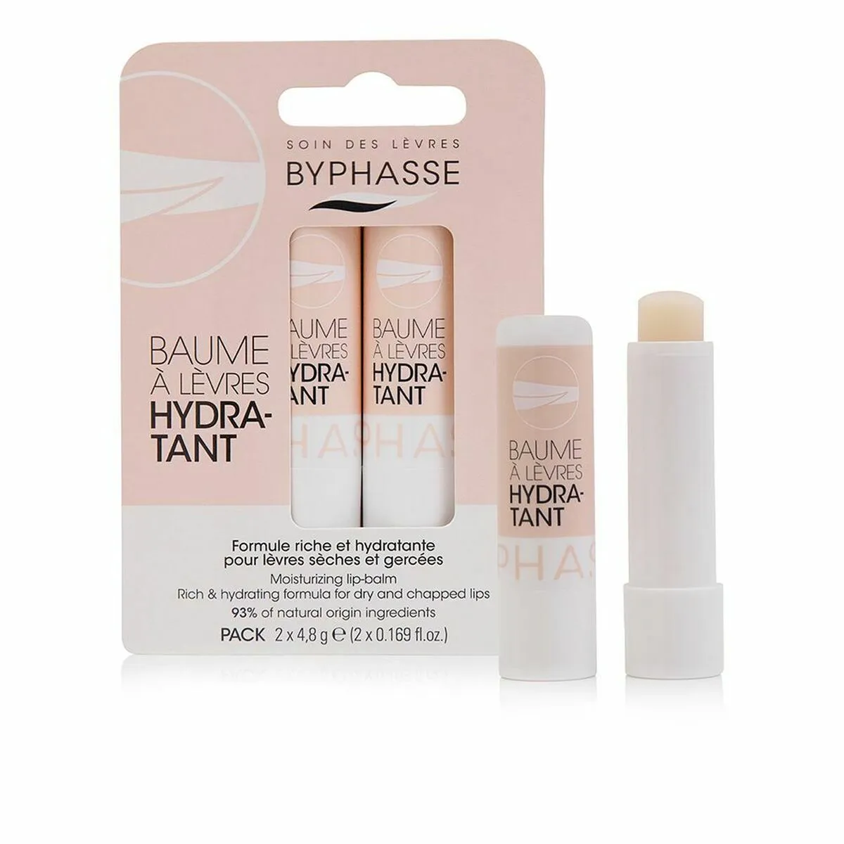 Balsamo Labbra idratante Byphasse Bálsamo Labial Hidratante (4,8 g x 2)