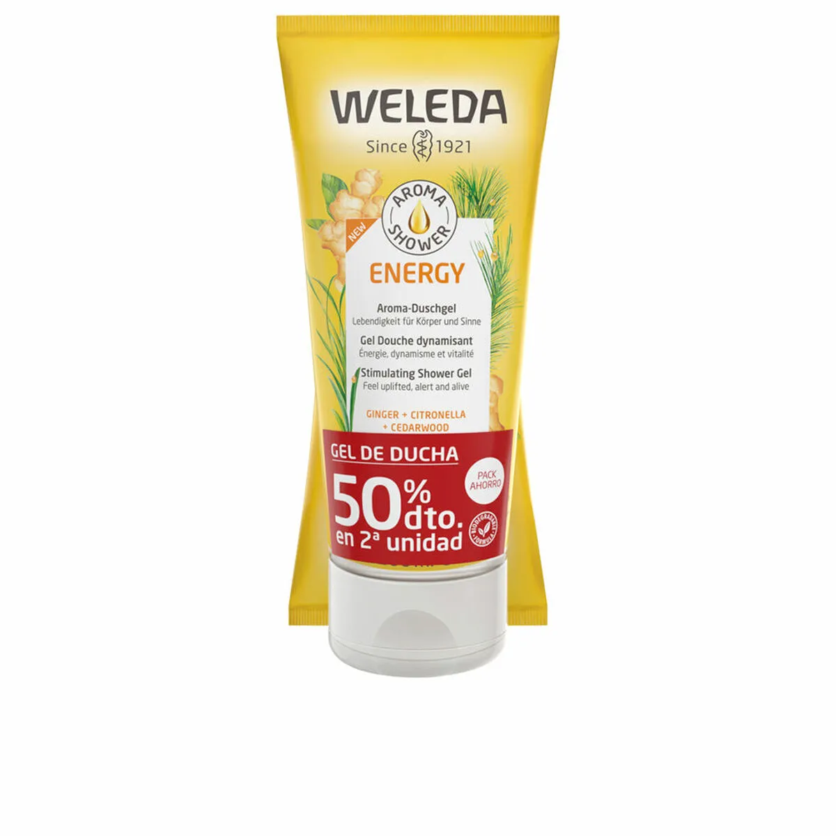 Gel Doccia Weleda   Zenzero 200 ml x 2 Energizzante