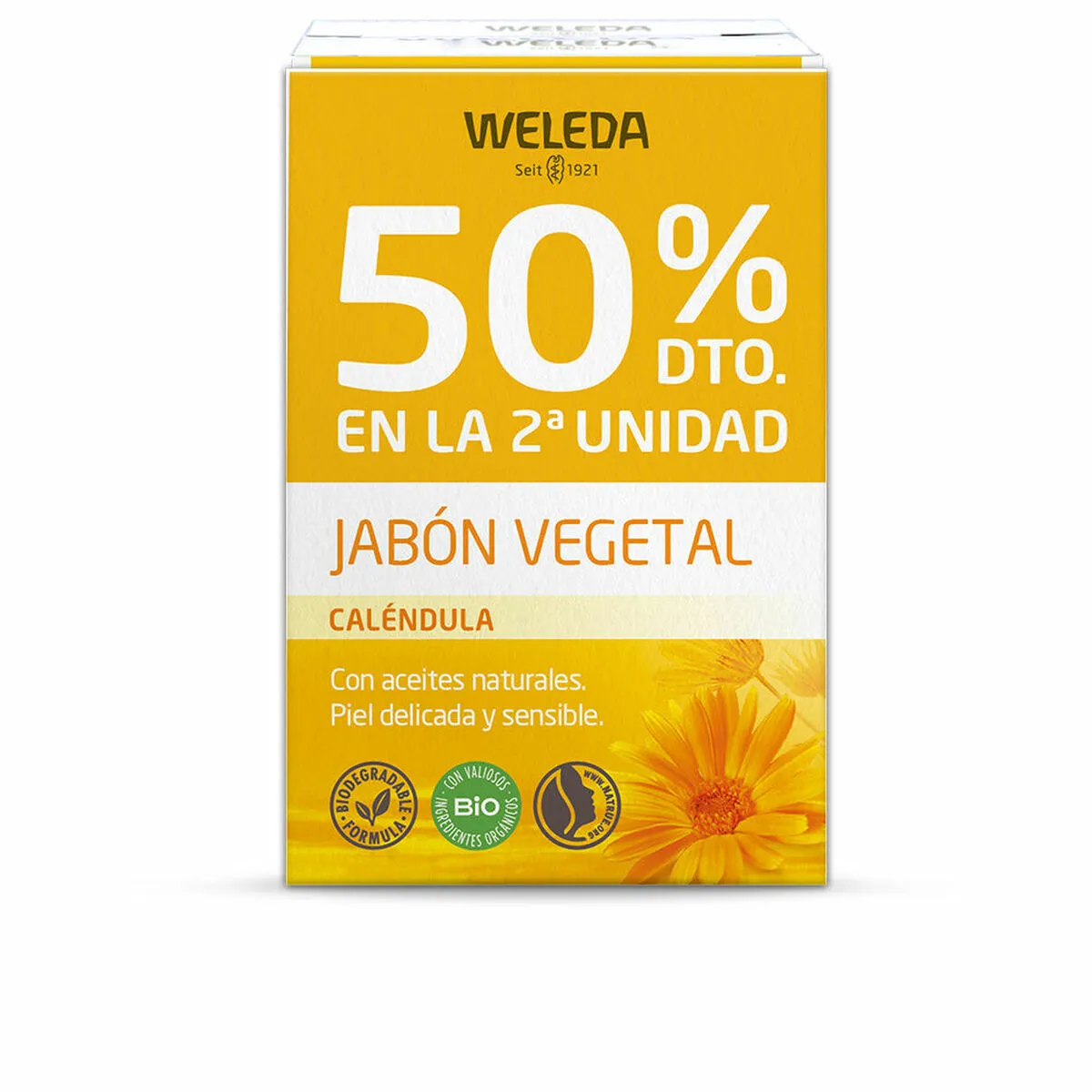 Saponetta Weleda 2 Unità Calendula 100 g