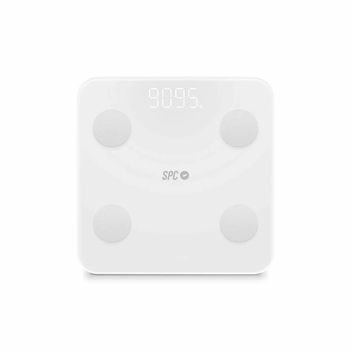 Bilancia Digitale da Bagno SPC Internet ATENEA FIT 3 Bianco Vetro Temperato 180 kg 50 x 50 x 28 cm