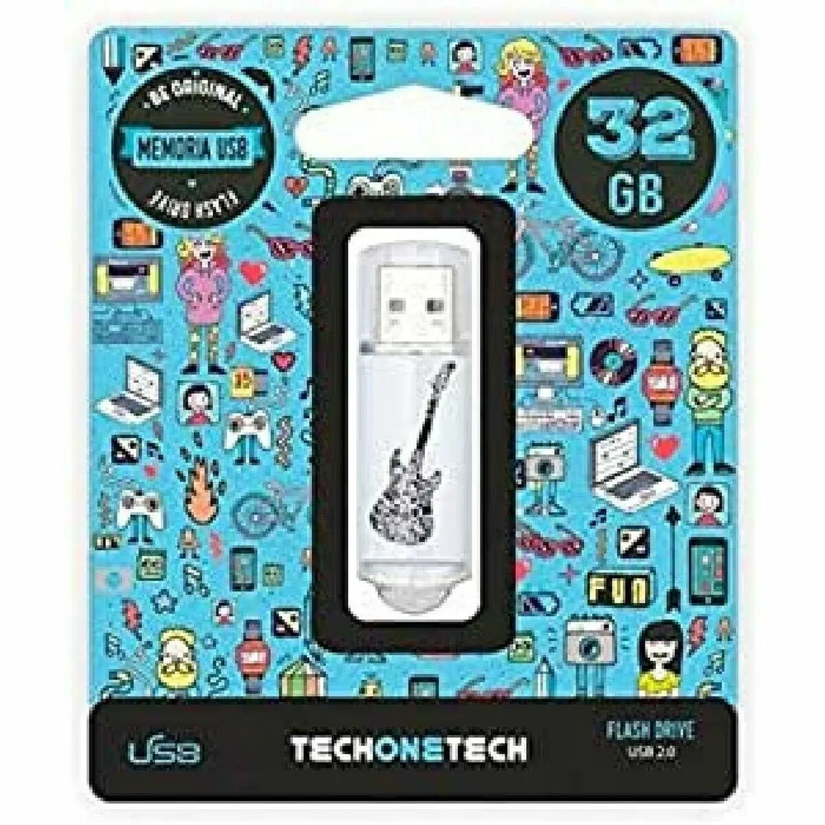 Memoria USB Tech One Tech TEC4006-32 Nero 32 GB