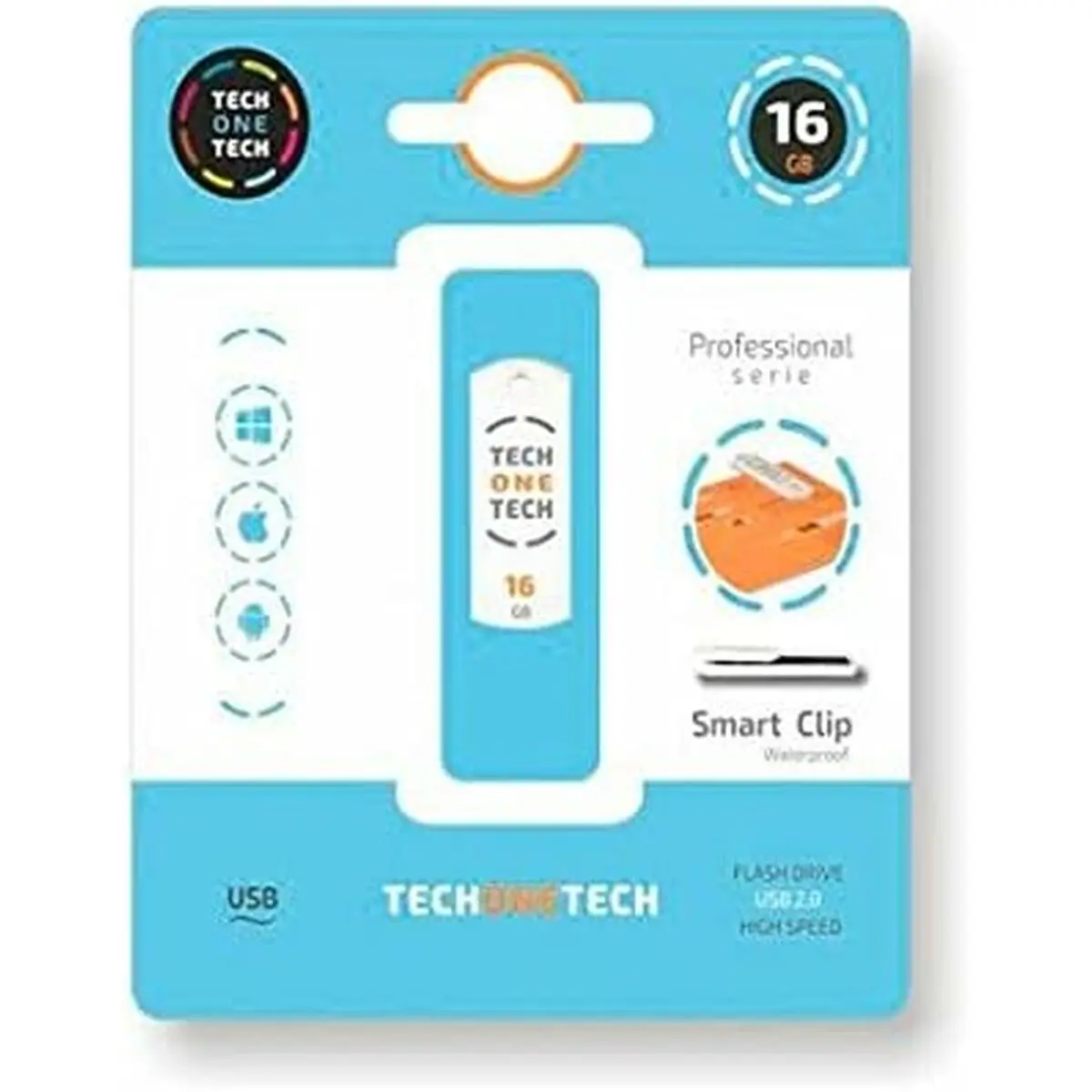 Memoria USB Tech One Tech Pro Smart Clip 16 GB