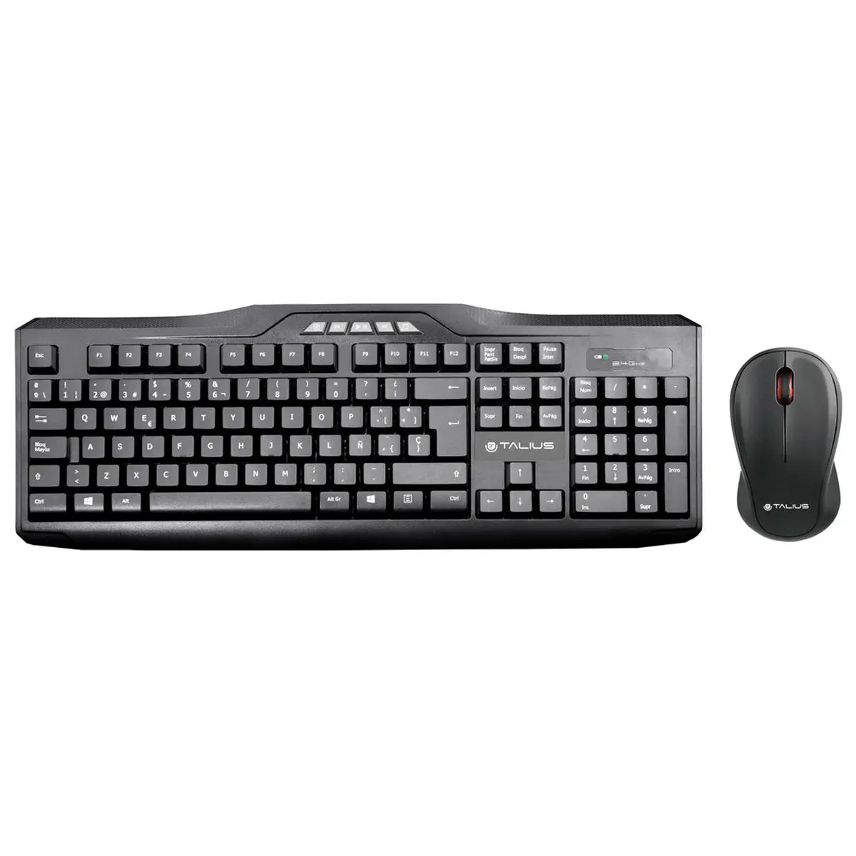 Tastiera e Mouse Talius KB-6001 Nero Qwerty in Spagnolo QWERTY