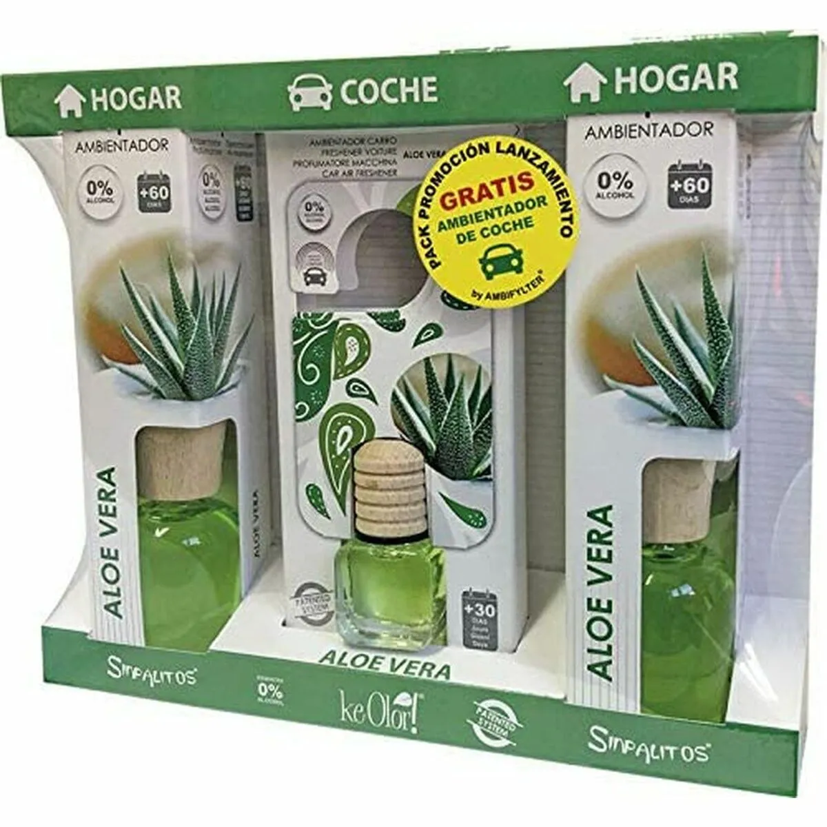 Deodorante per Ambienti Sinpalitos Pack Aloe Vera (3 pcs)