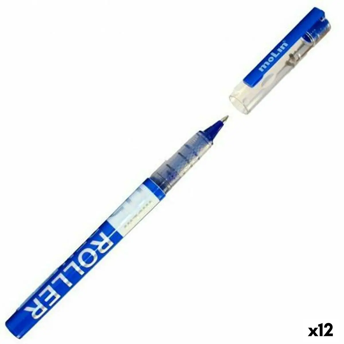 Penna a inchiostro liquido Molin Roller Azzurro 0,5 mm (12 Unità)