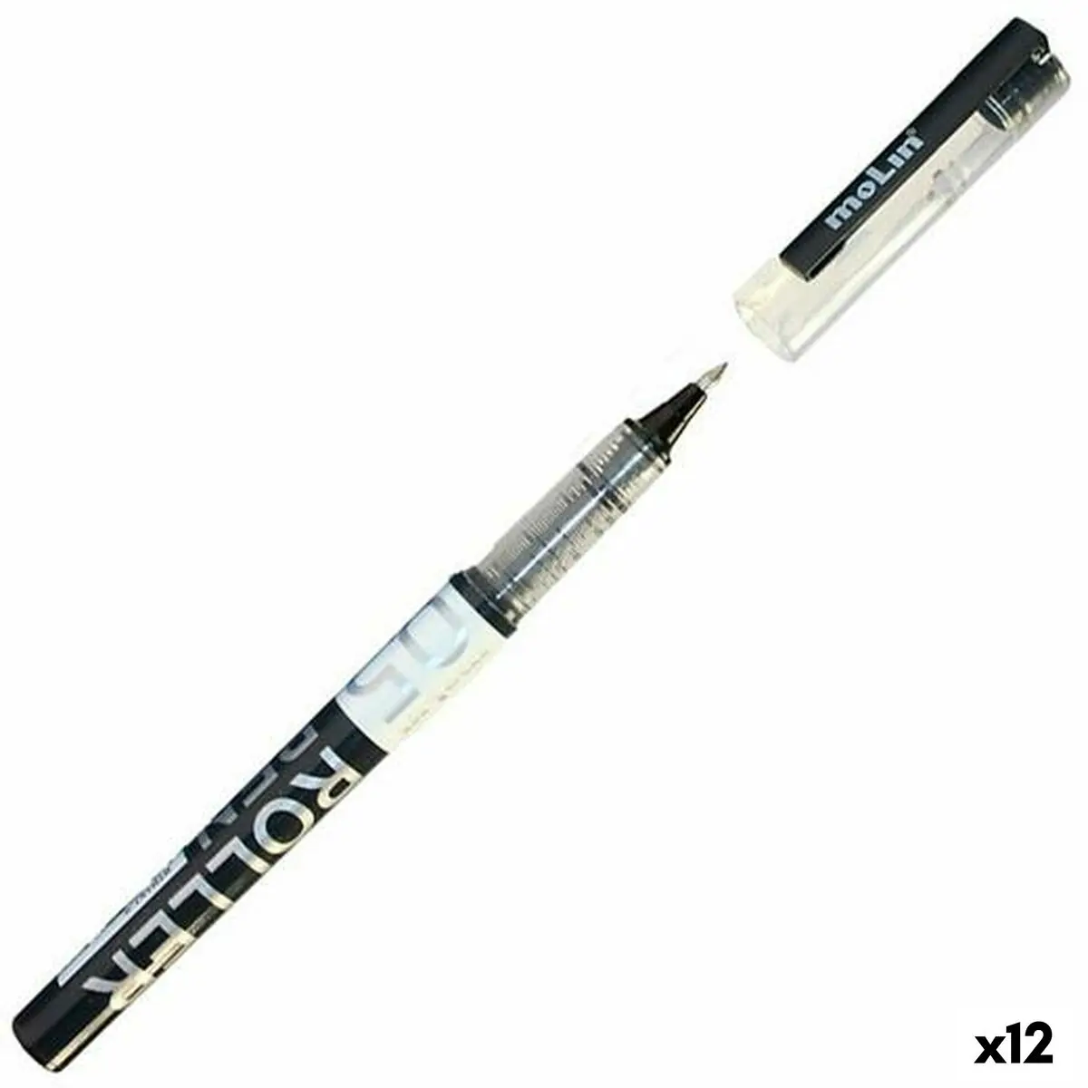 Penna a inchiostro liquido Molin Roller Nero 0,5 mm (12 Unità)