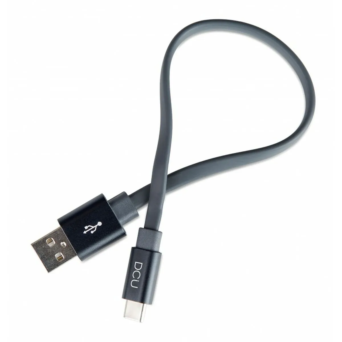 Cavo USB A con USB C DCU 30402045 Nero 20 cm