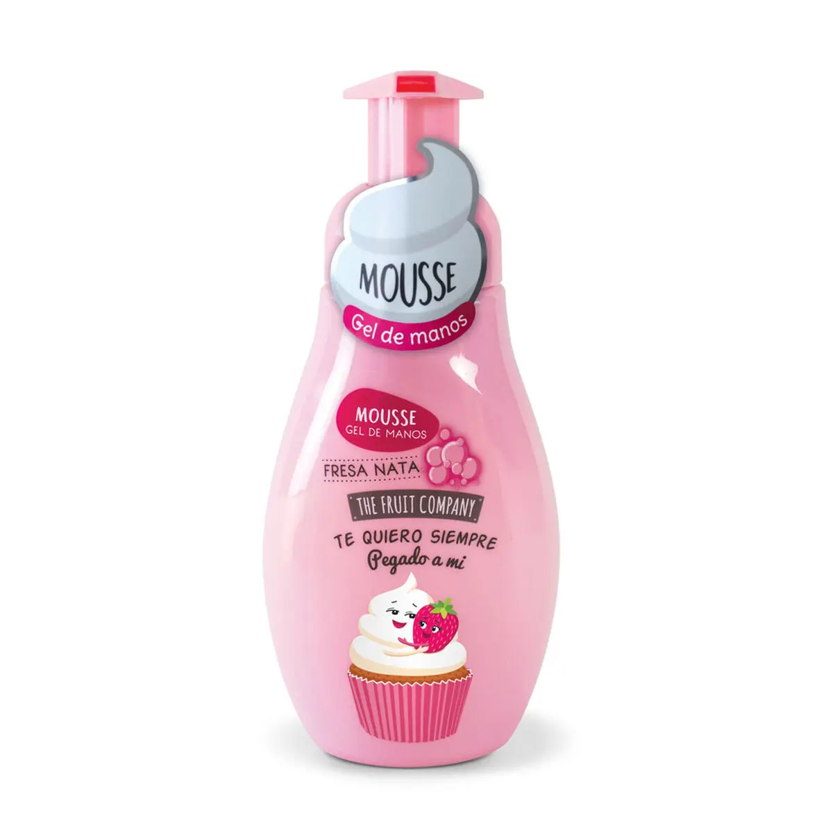 Sapone per le Mani The Fruit Company Mousse Fragola Panna 250 ml