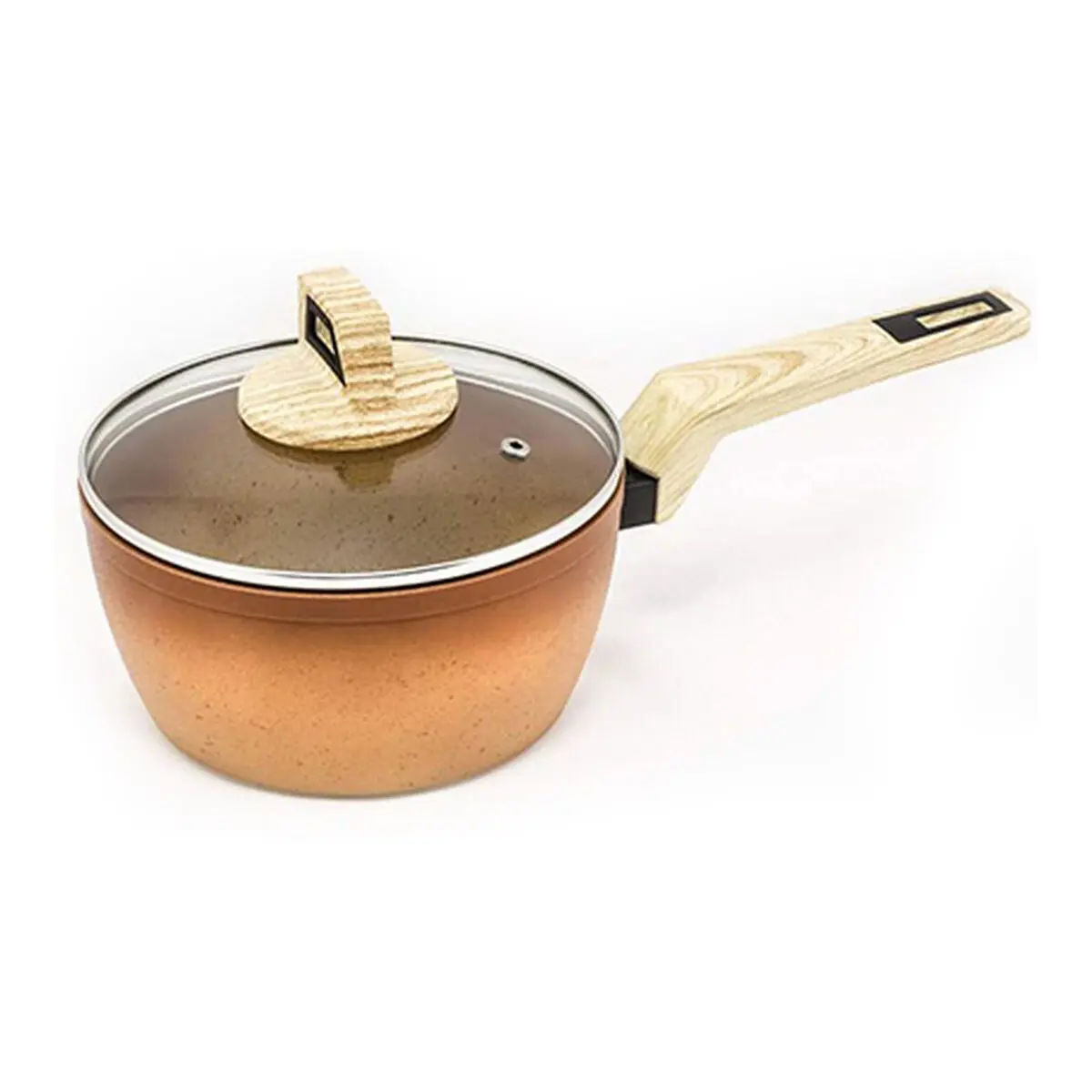 Casseruola con Coperchio Amercook Terracotta Ø 18 cm