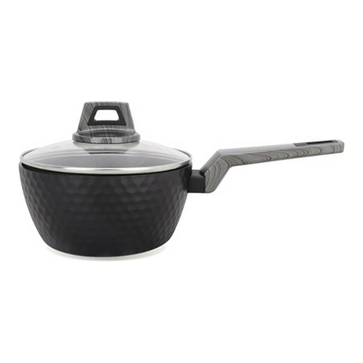 Casseruola con Coperchio Amercook Nero Alluminio (Ø 18 cm)