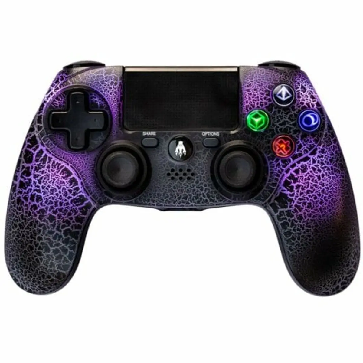 Telecomando Gaming Senza Fili Indeca RGB T-REX Viola PlayStation 4