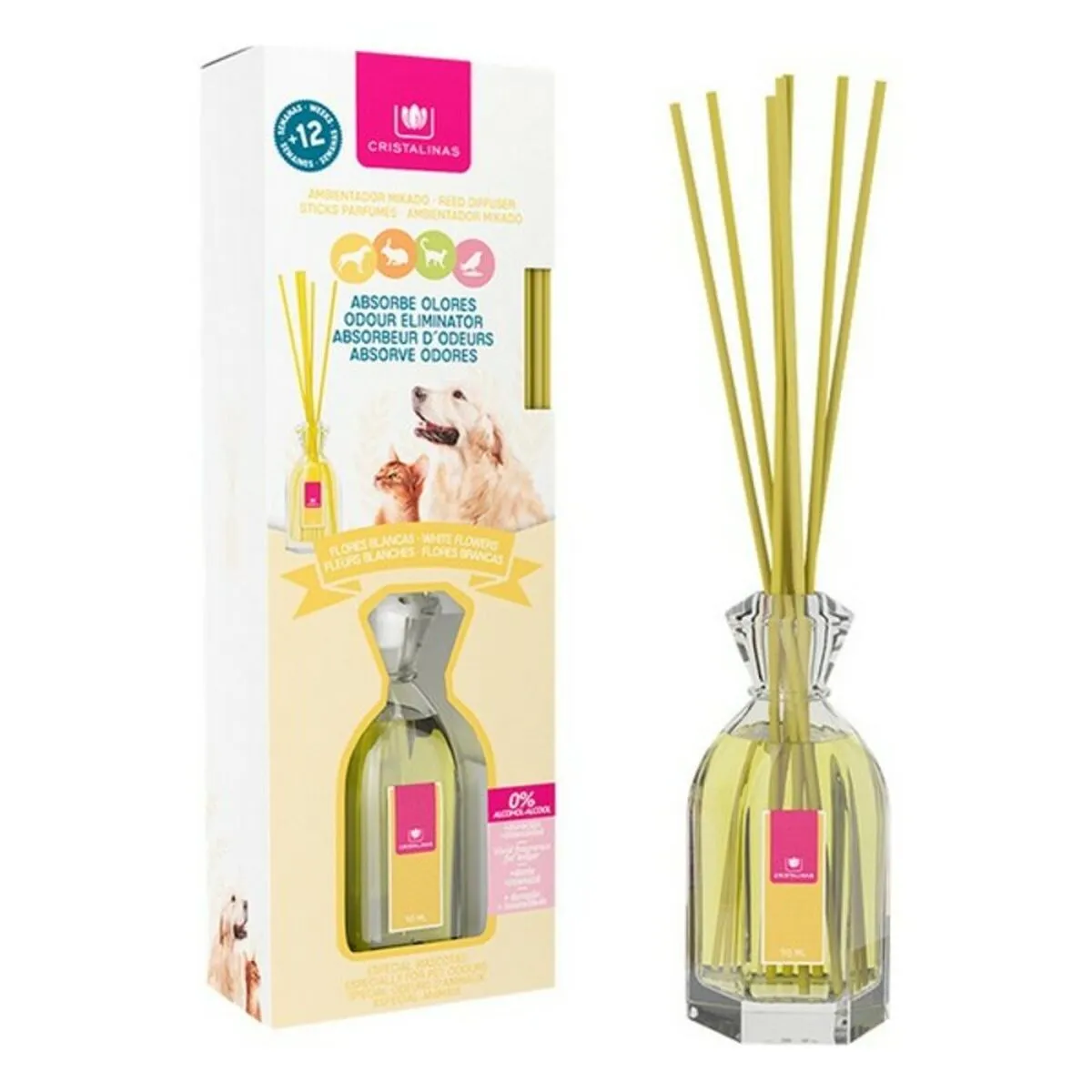 Deodorante per Ambienti Mikado Cristalinas Fiori (90 ml)