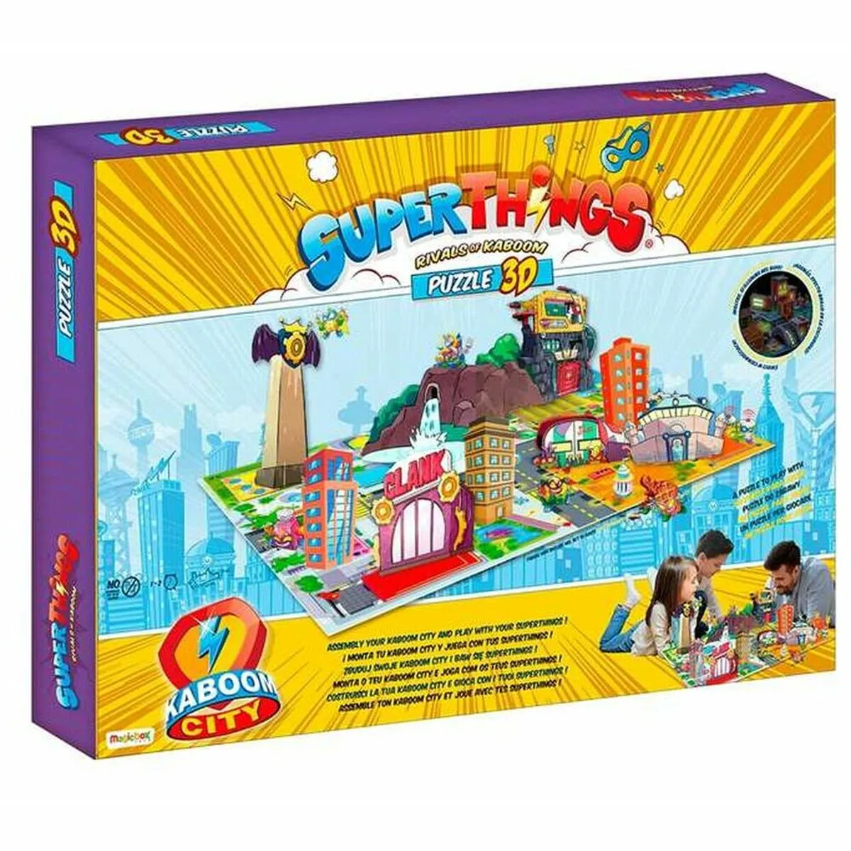 Puzzle 3D SuperThings Kaboom City 40 x 57 x 75 cm 40 x 57 x 15 cm