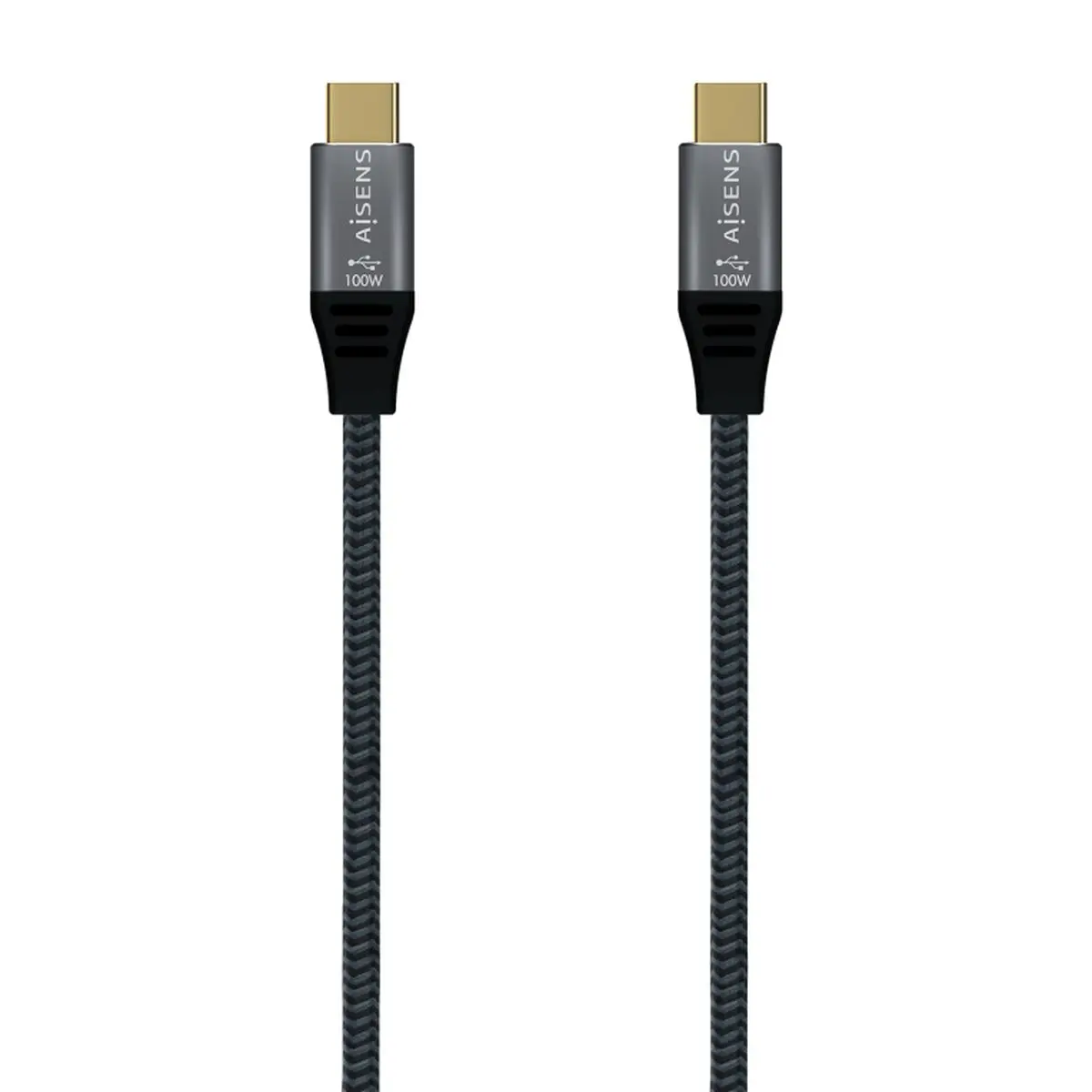 Cavo USB-C Aisens A107-0671 Grigio 1 m