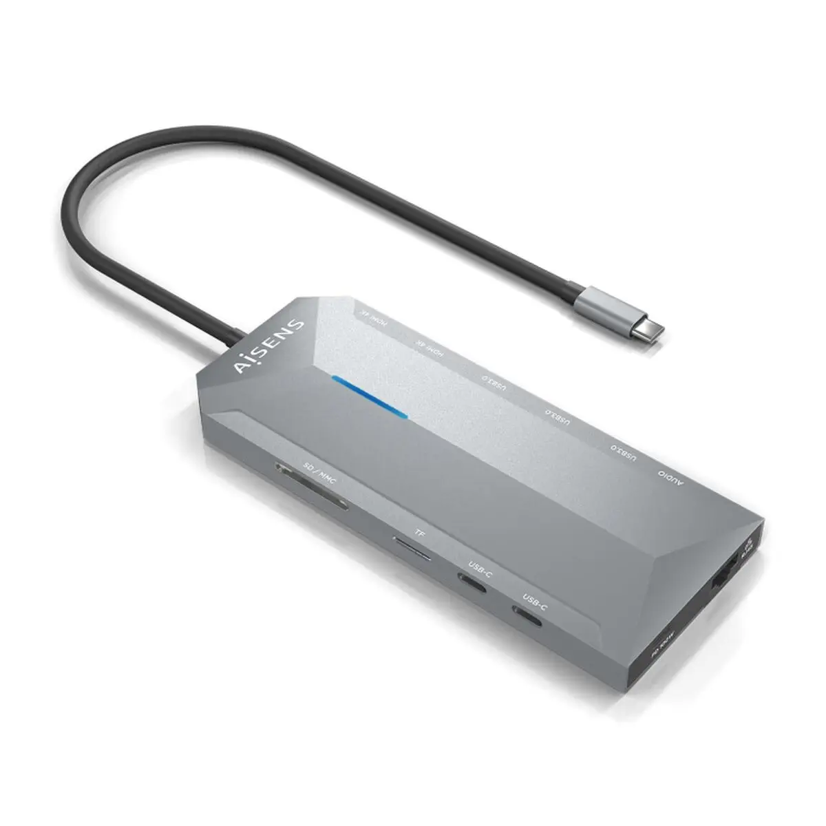 Hub USB Aisens ASUC-12P005-GR Grigio 100 W