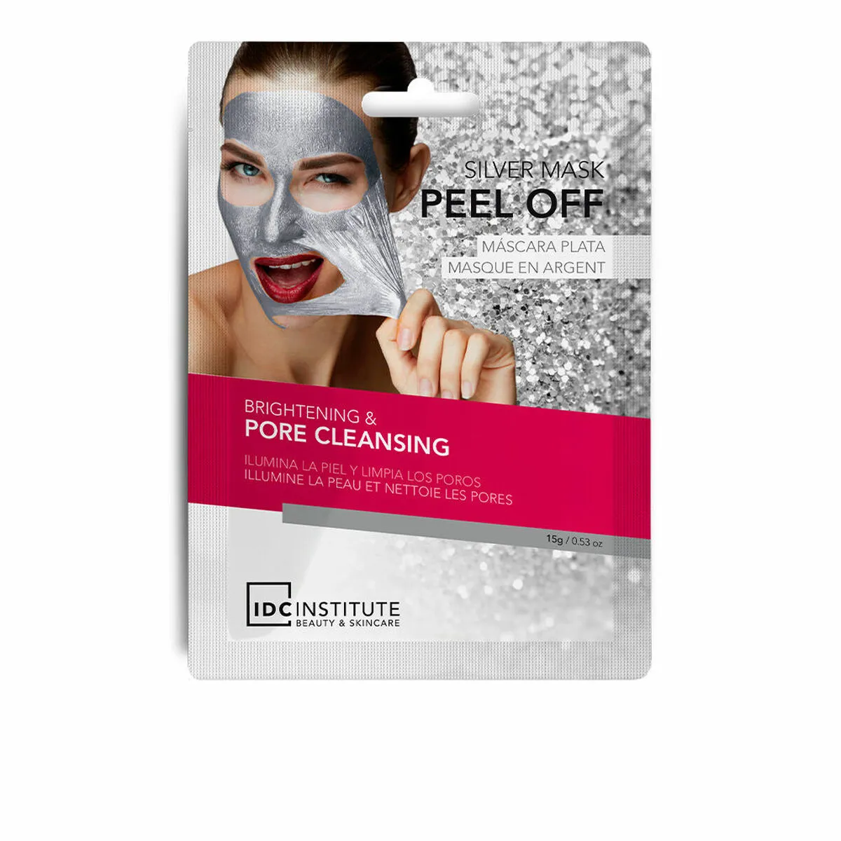 Maschera Viso Peel Off IDC Institute 110958 Argentato 15 g