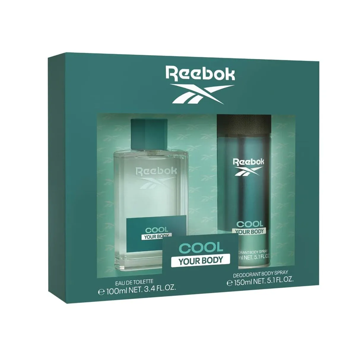 Cofanetto Profumo Uomo Reebok EDT Cool Your Body 2 Pezzi