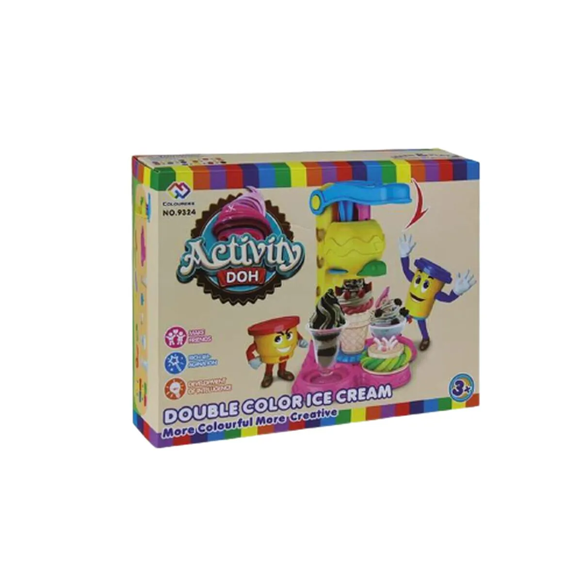 Set di Plastilina Jugatoys Double Color Ice Cream