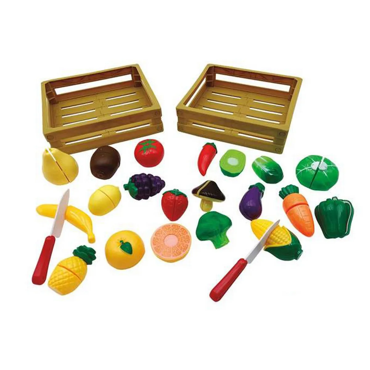 Set di Alimenti Velcro 2 Unità Frutta e verdura (20,3 x 22, 7 x 6 cm)