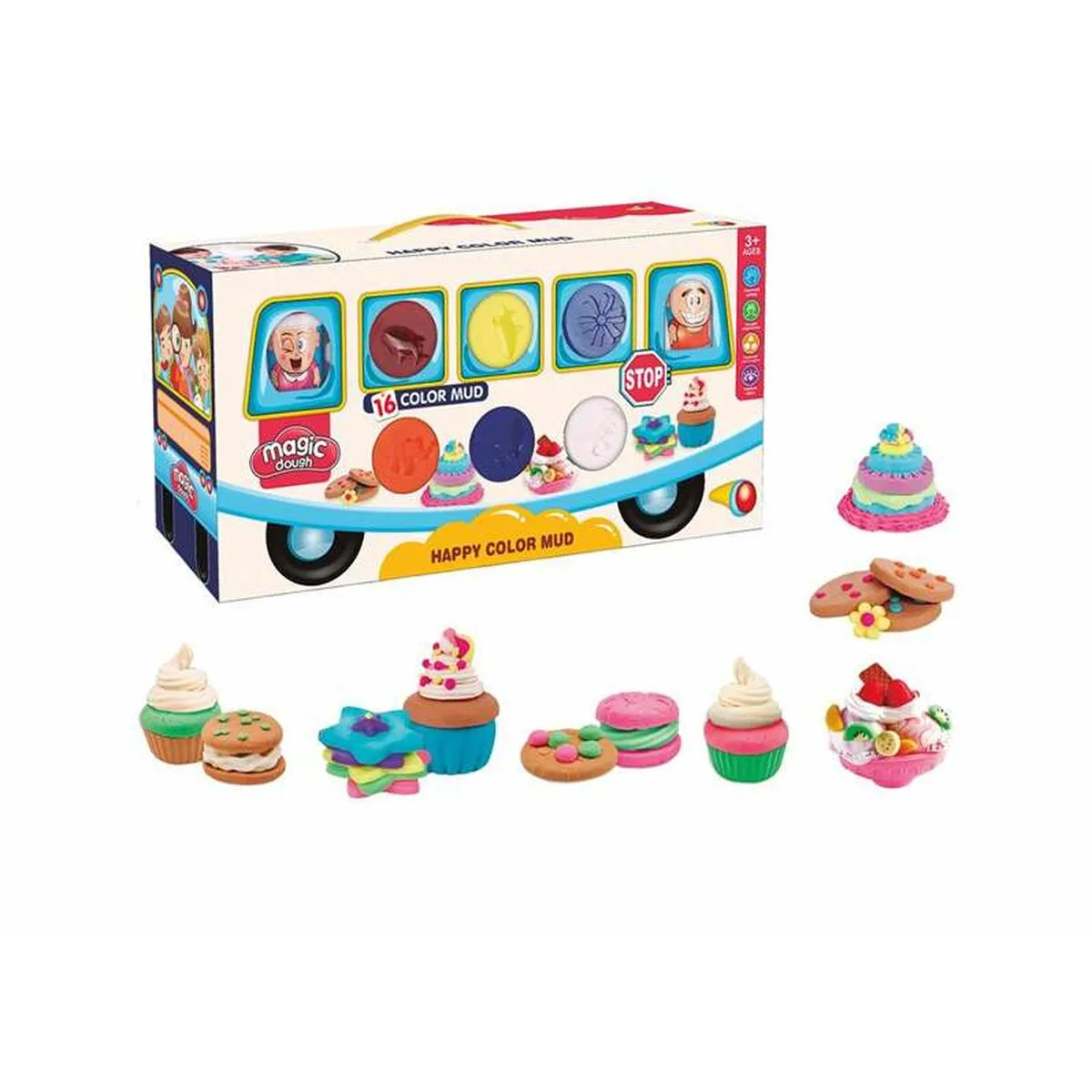 Set di Plastilina Autobus 16 Unità