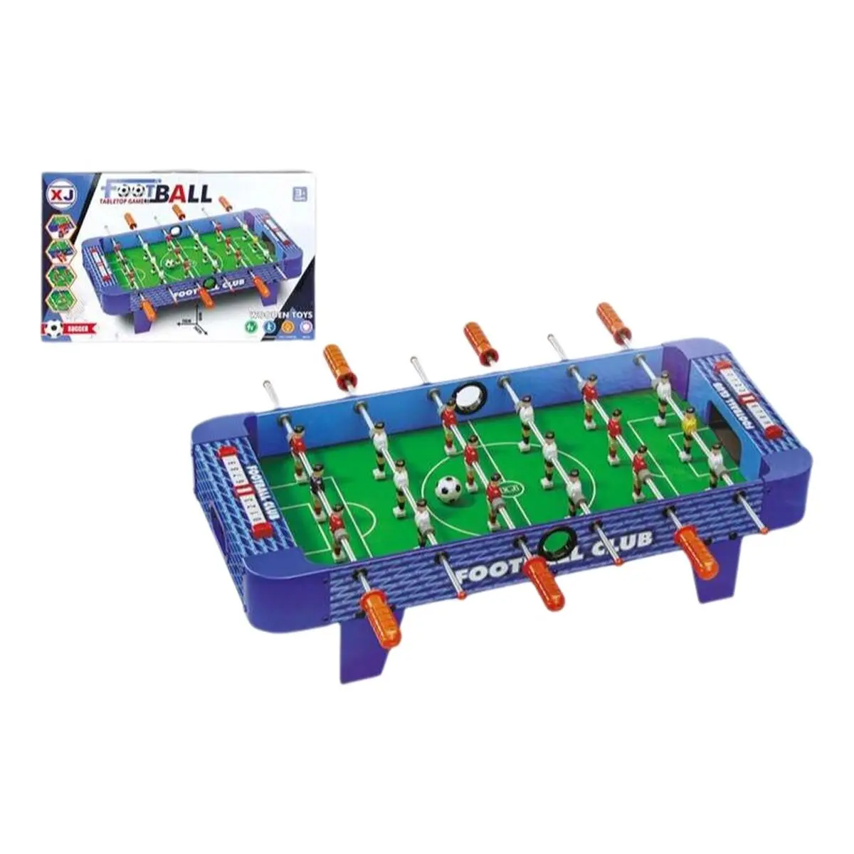 Calcio Balilla Azzurro 70 x 36 x 18 cm