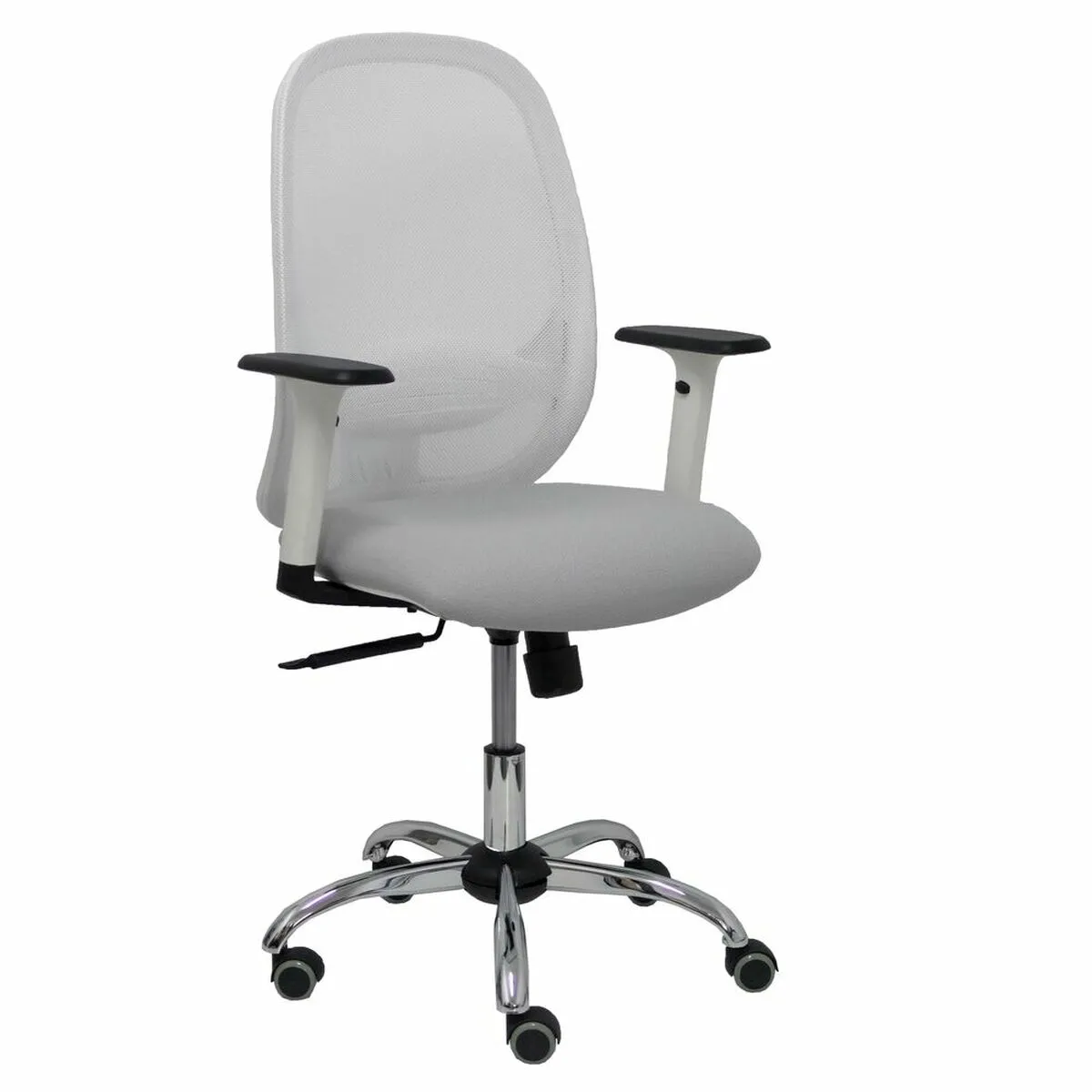 Sedia da Ufficio P&C 354CRRP Con braccioli Bianco Grigio chiaro