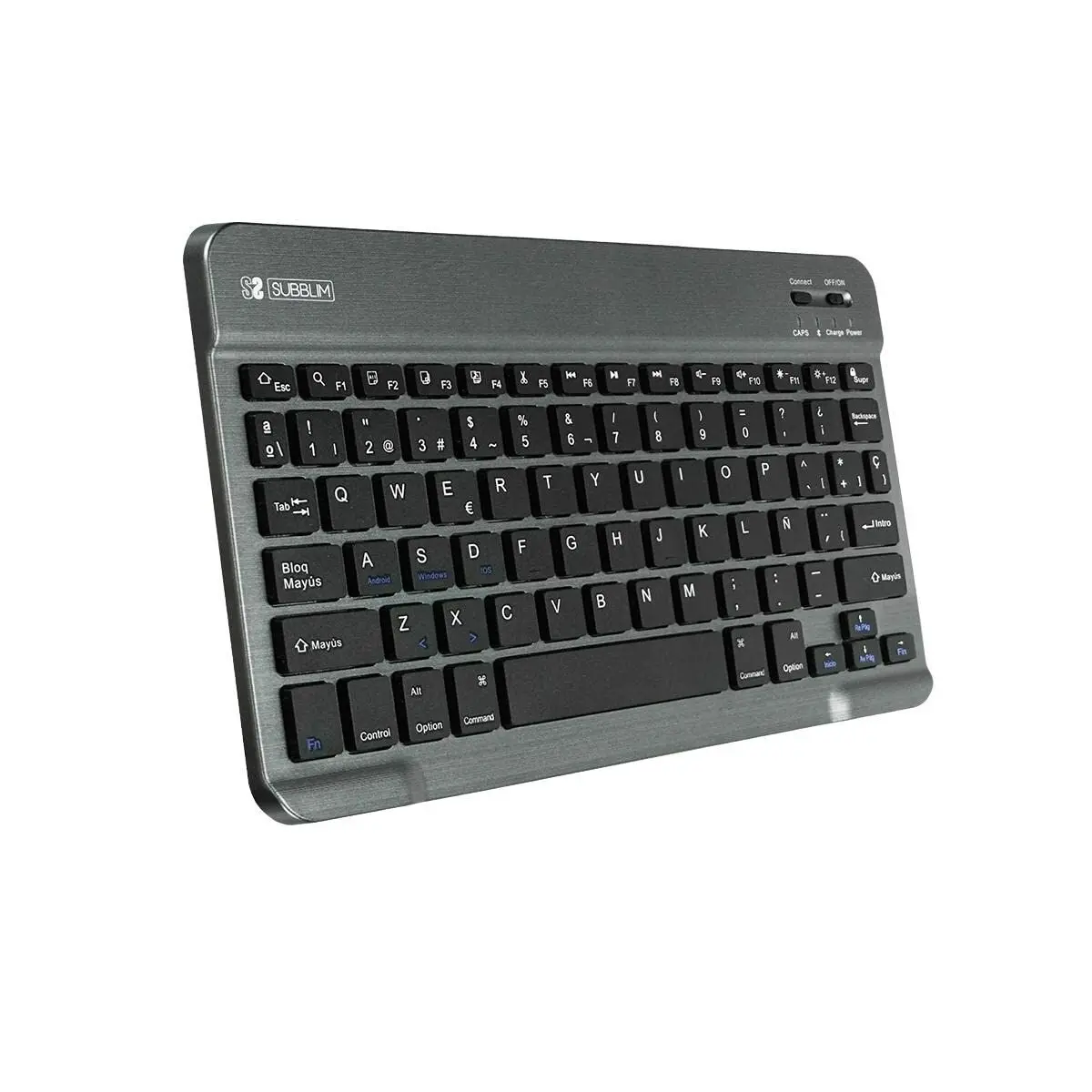 Tastiera Subblim SUB-KBT-SM0002 Grigio Qwerty in Spagnolo