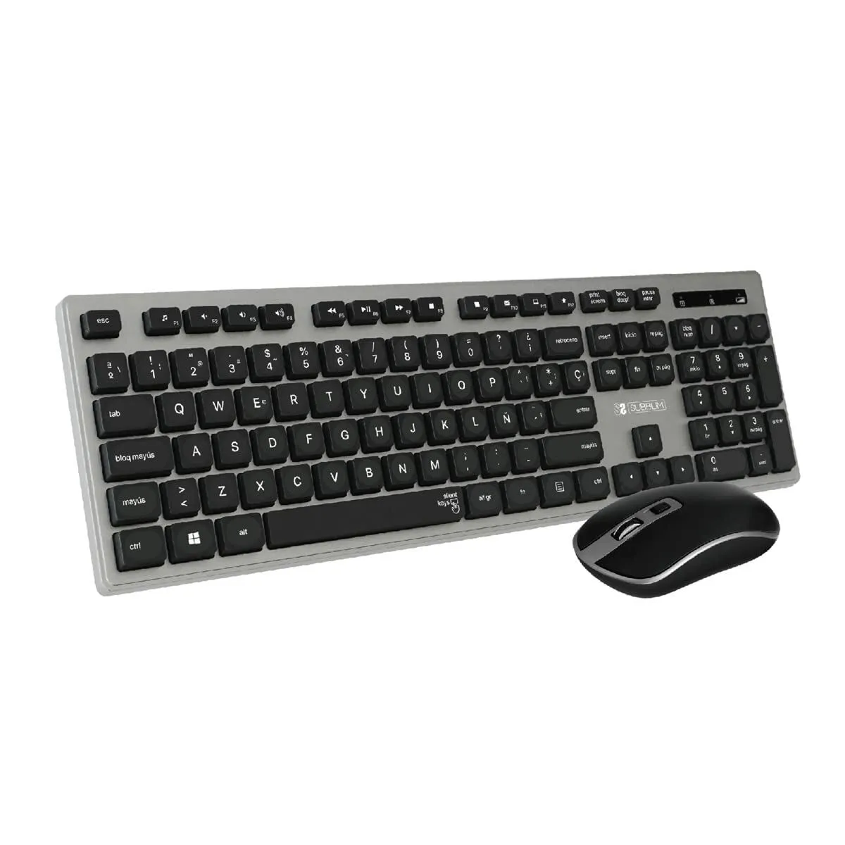 Tastiera e Mouse Wireless Subblim SUBKBW-CEKE01 Qwerty in Spagnolo