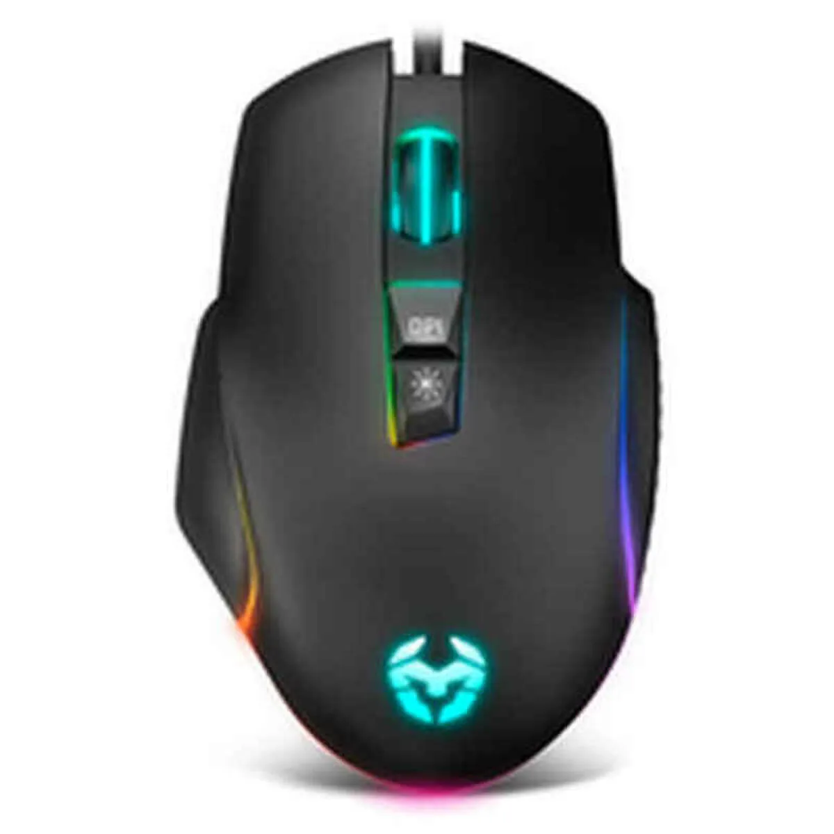 Mouse Gaming con LED Krom Keos 6400 dpi RGB Nero