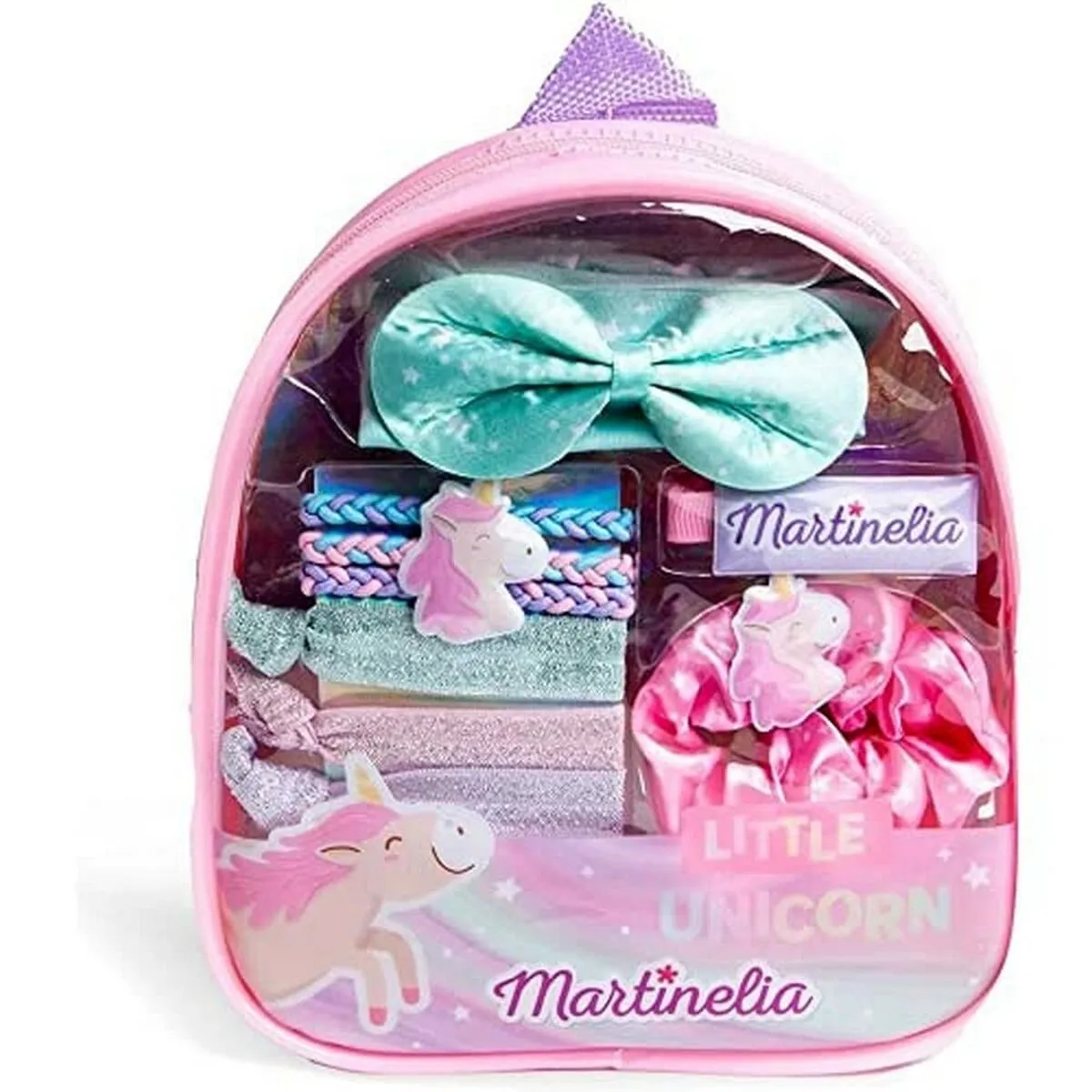 Zaino per Bambini con Accessori per i Capelli Martinelia Little Unicorn