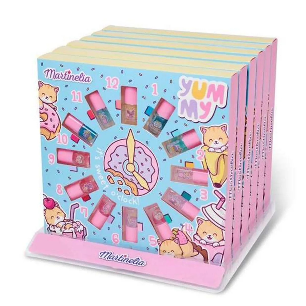 Set di Bellezza Martinelia Yummy Per bambini Smalto per unghie 12 Unità (24,5 x 24,5 x 3 cm)