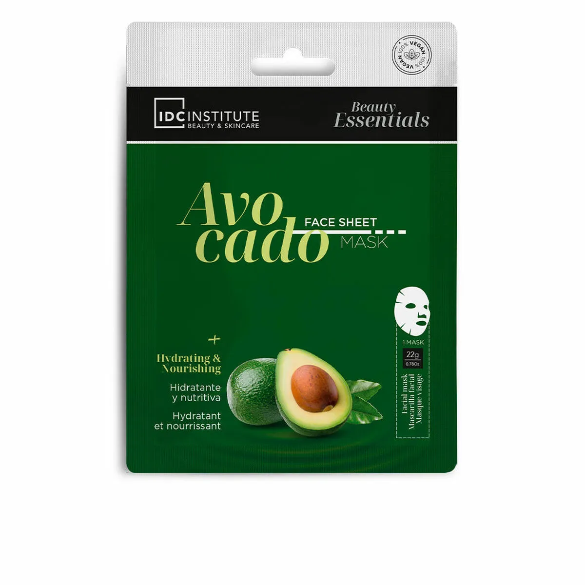 Maschera Viso IDC Institute Avocado 1 Unità