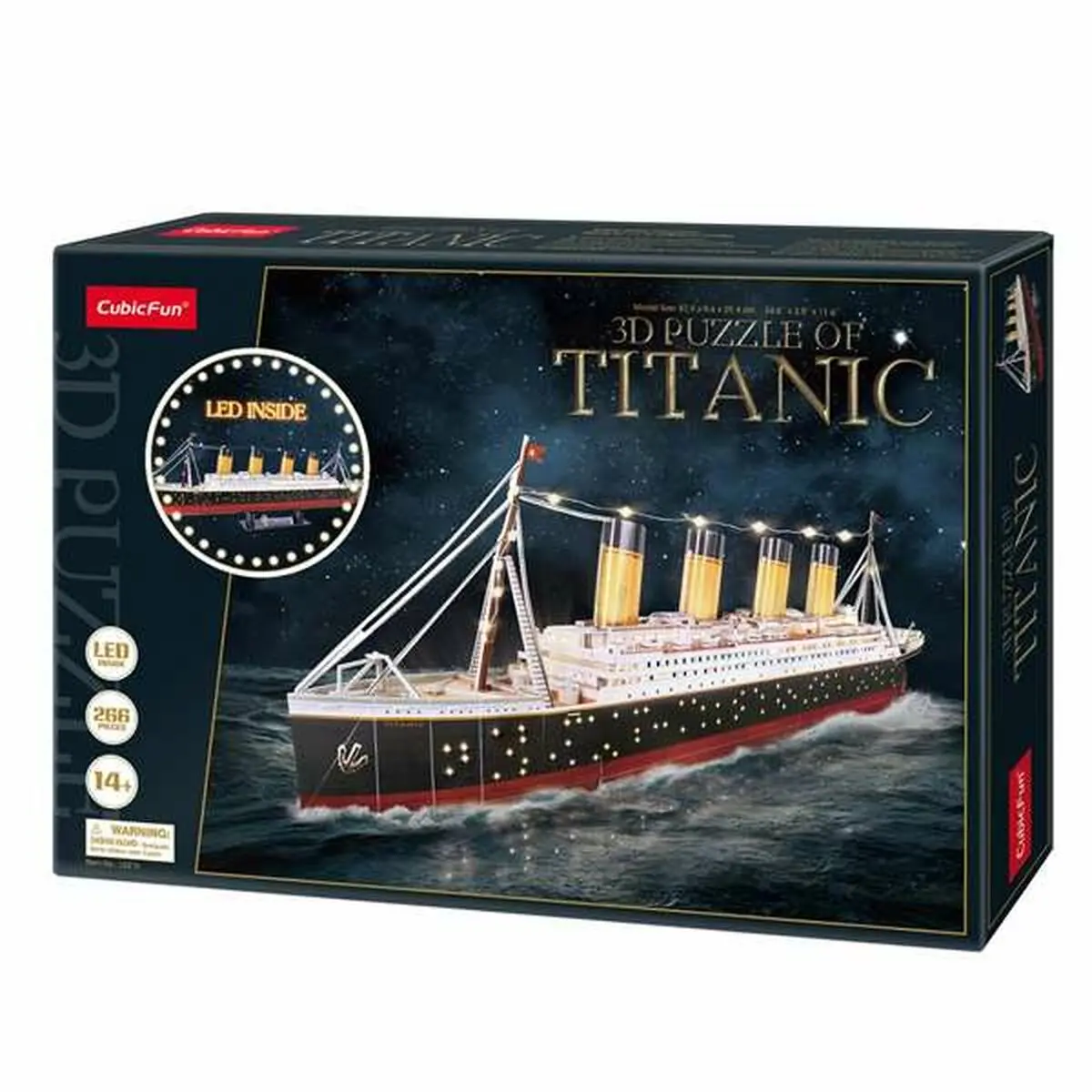 Puzzle di Legno per Bambini CubicFun Titanic 3D 266 Pezzi