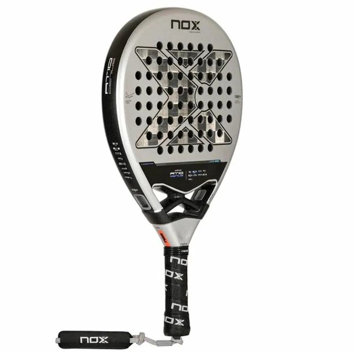 Racchetta da Padel At10 Genius 18K  Nox Agustin Tapia 2024 Grigio scuro