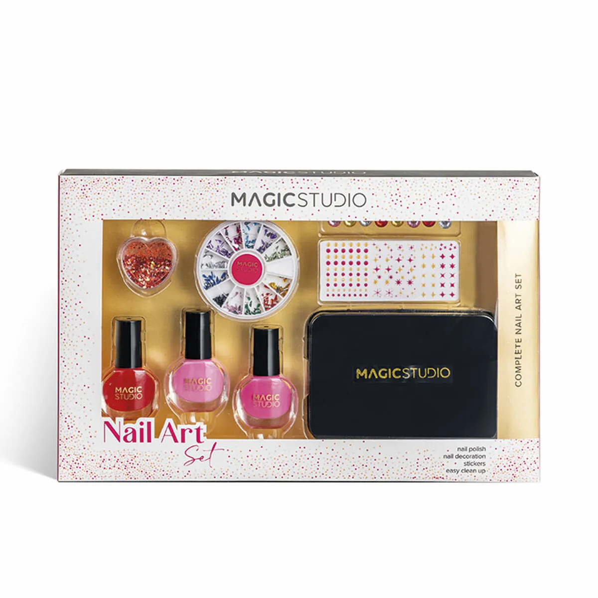 Set da Trucco Magic Studio Colourful Complete Nail Art 8 Pezzi