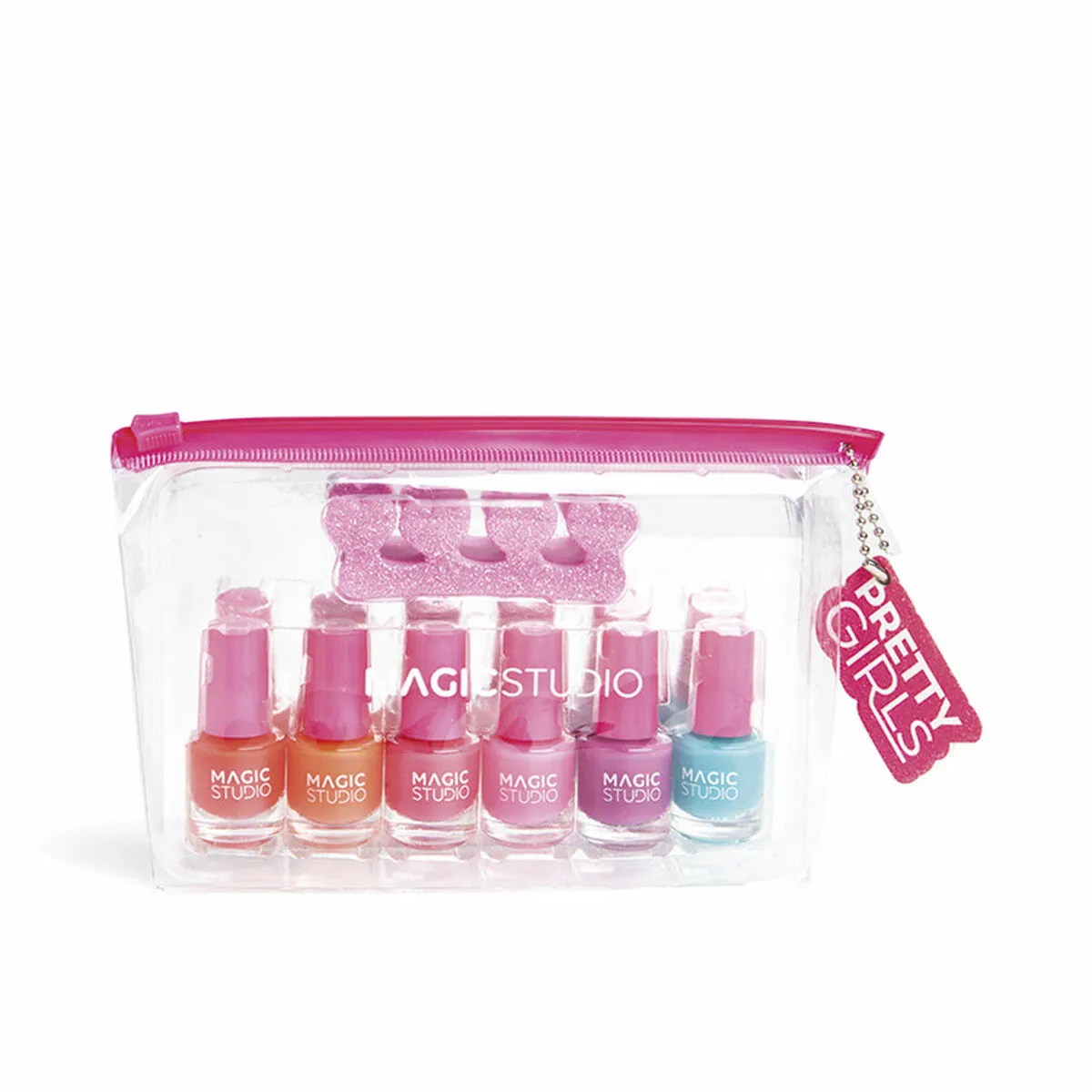 Set dei Manicure Magic Studio Pretty Girls Per bambini Necessaire 8 Pezzi