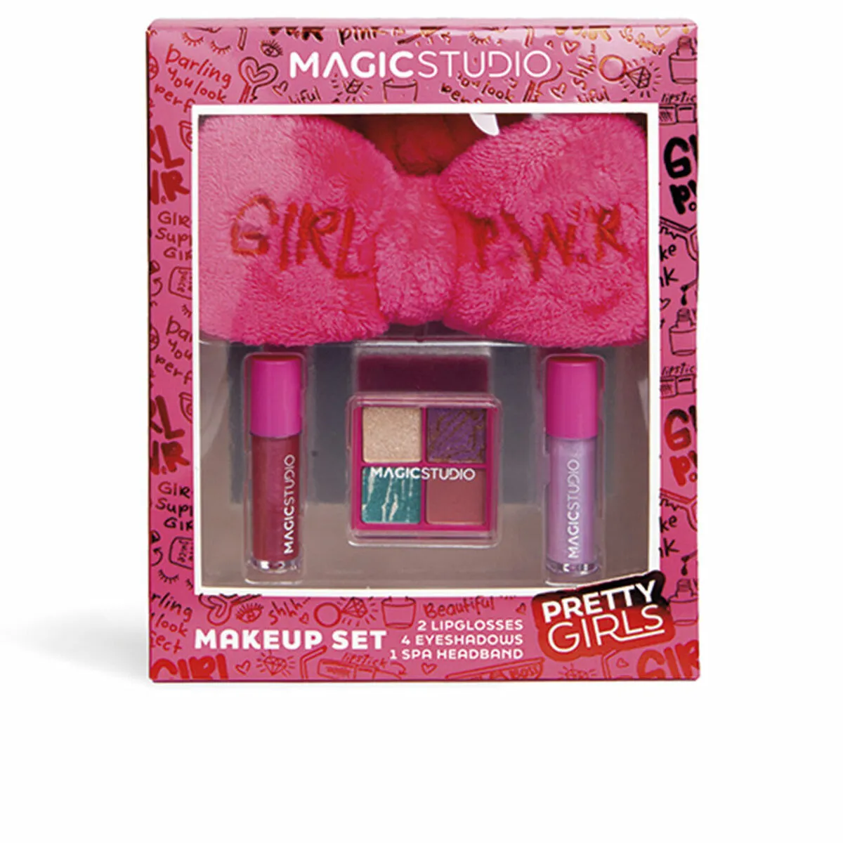 Set di Trucchi per Bambini Magic Studio Pretty Girls 4 Pezzi