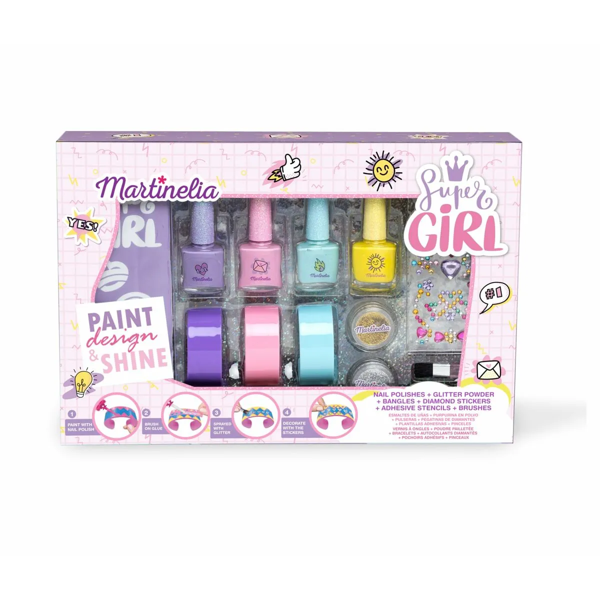 Set dei Manicure Martinelia Girl Boss Per bambini 13 Pezzi