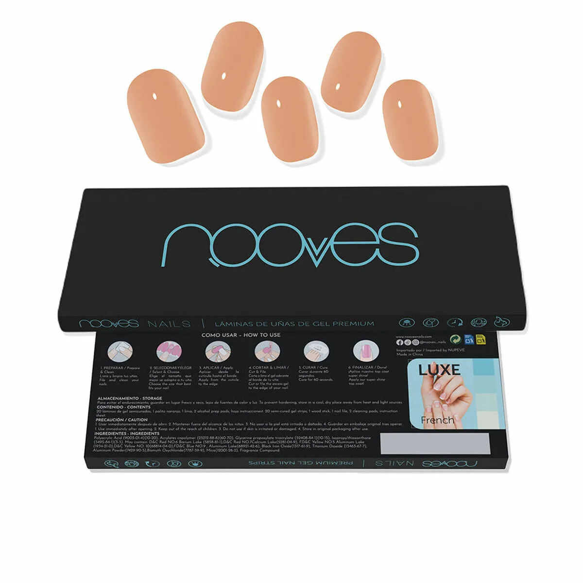 Gel Nail Foils Nooves Cru au soleil (20 Unità)