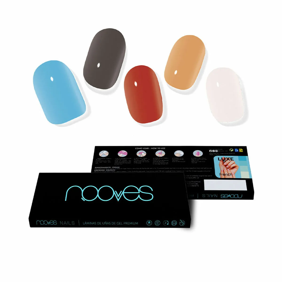 Gel Nail Foils Nooves Melody (20 Unità)